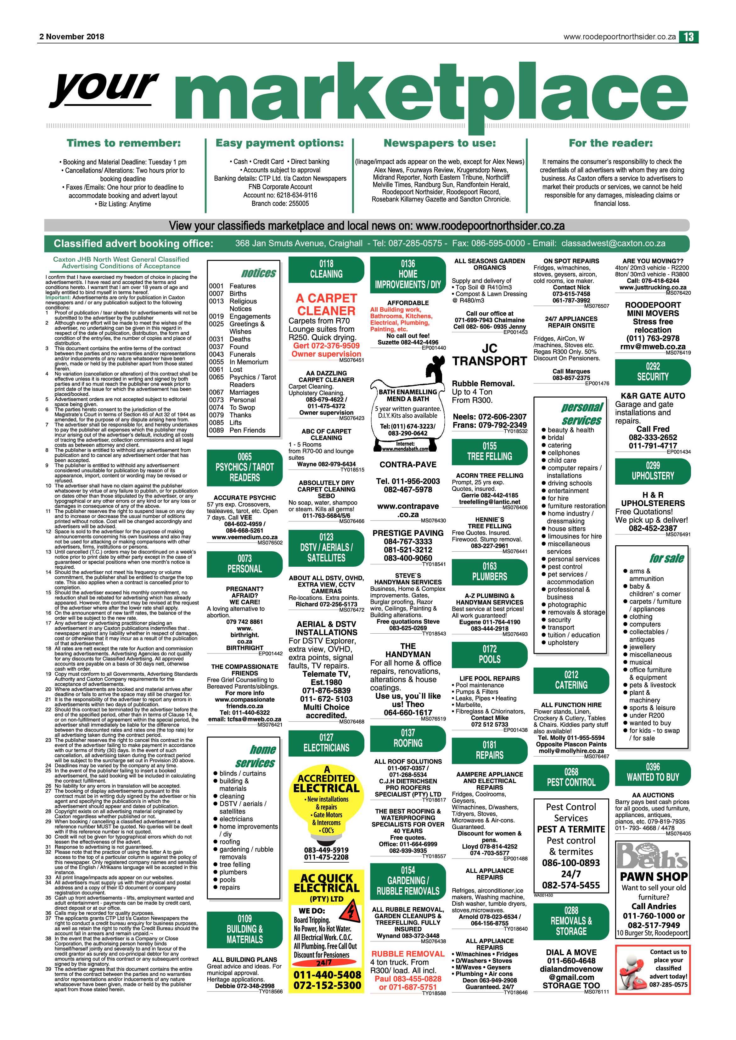 Roodepoort Northsider 2 November 2018 page 13