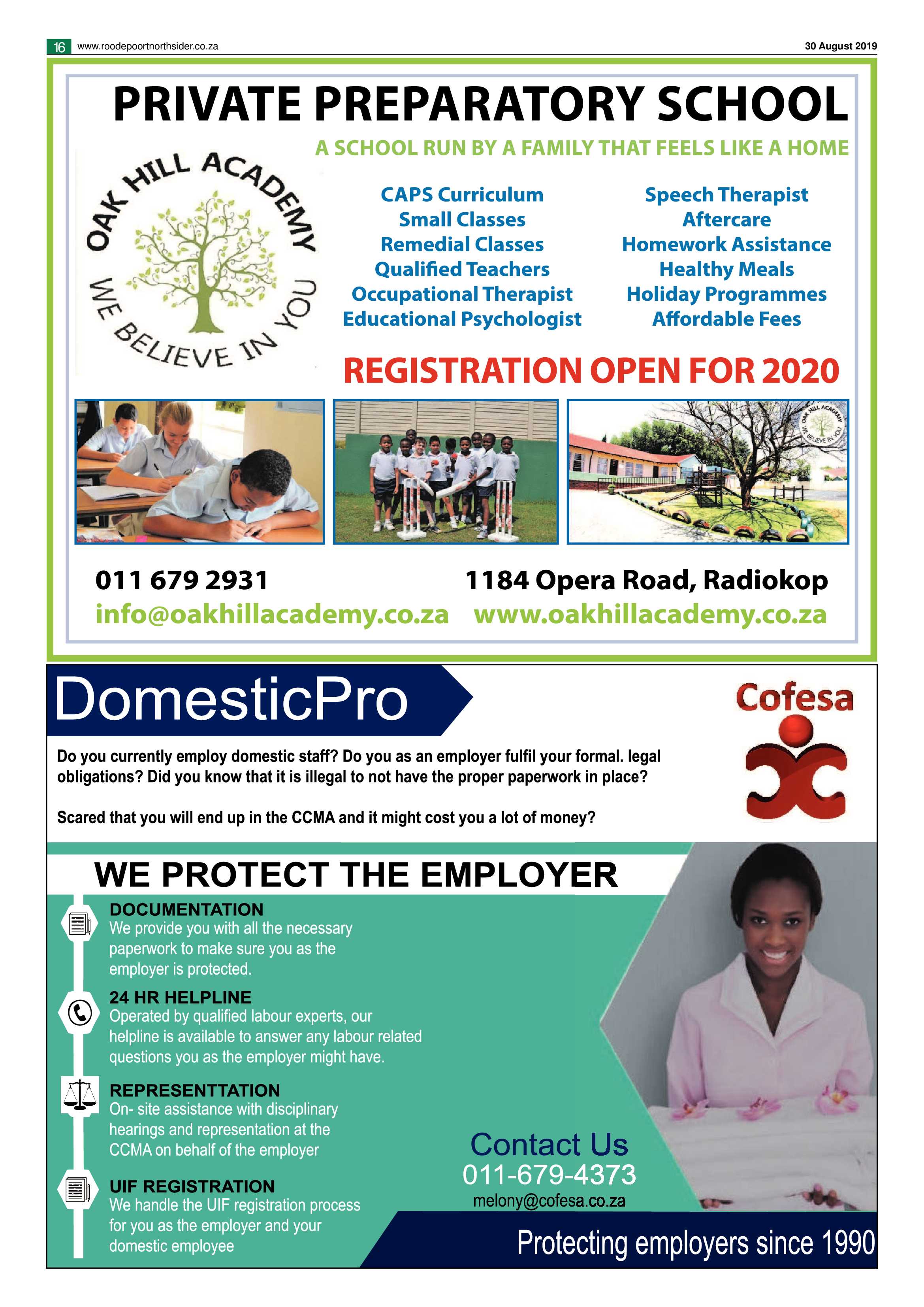 Roodepoort Northsider 30 August 2019 page 16