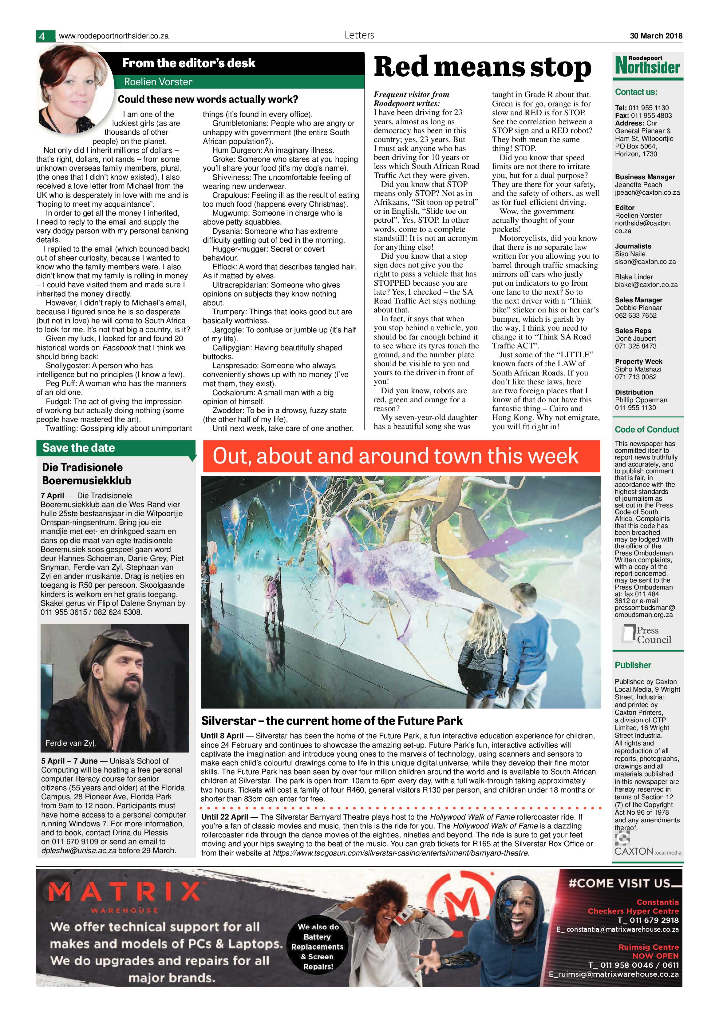 Roodepoort Northsider 30 March 2018 page 4