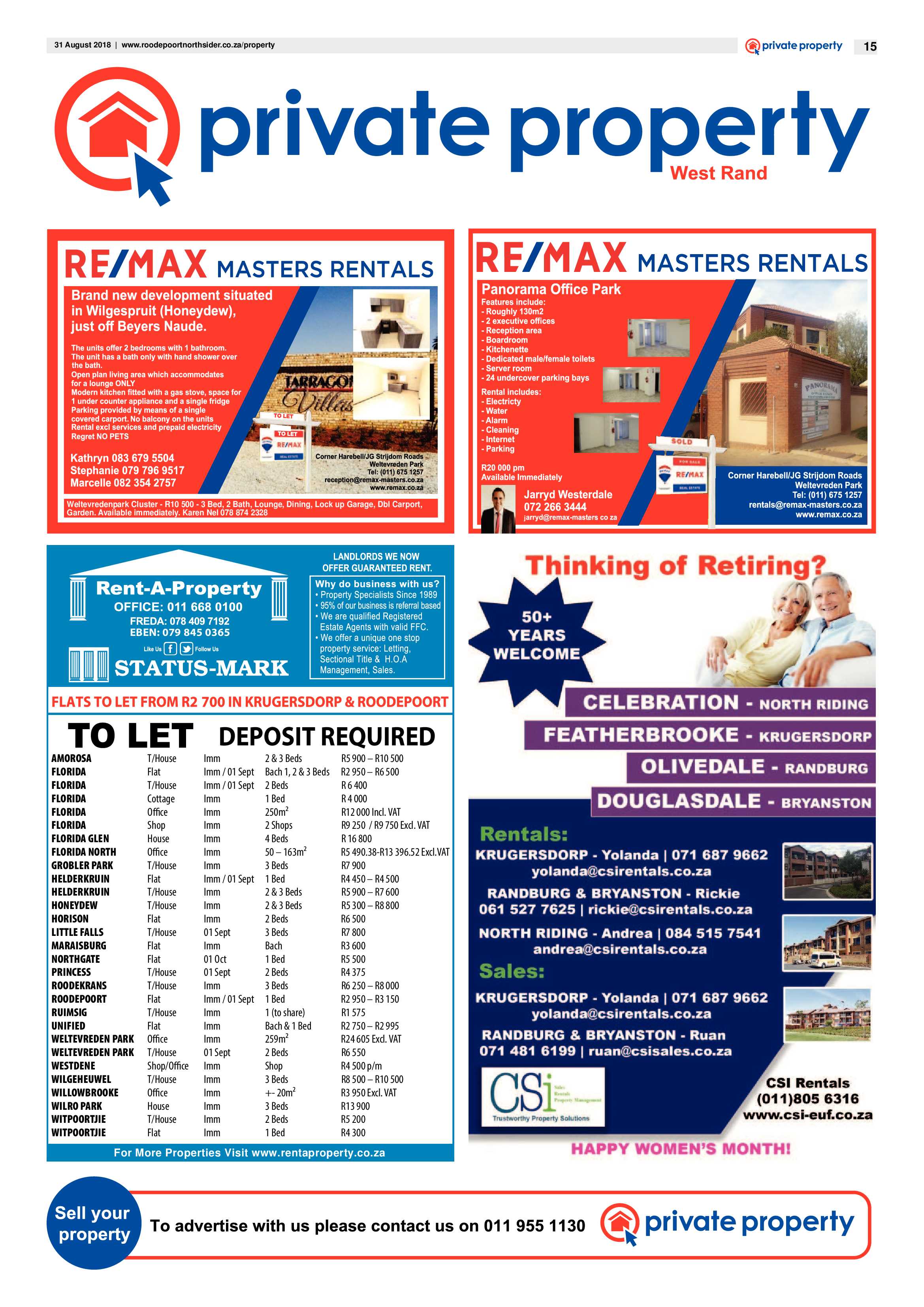 Roodepoort Northsider 31 August 2018 page 15