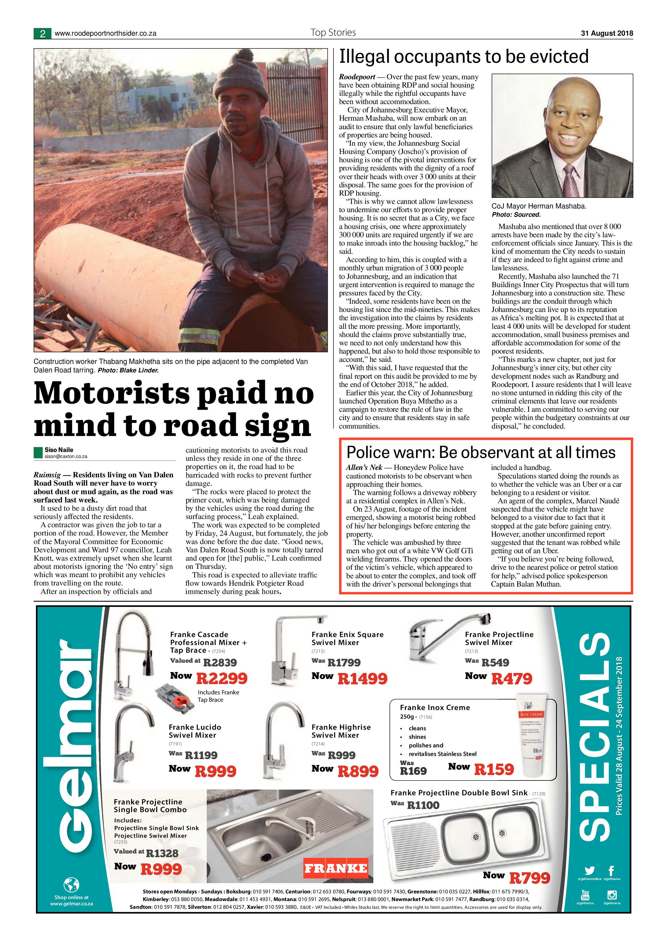 Roodepoort Northsider 31 August 2018 page 2