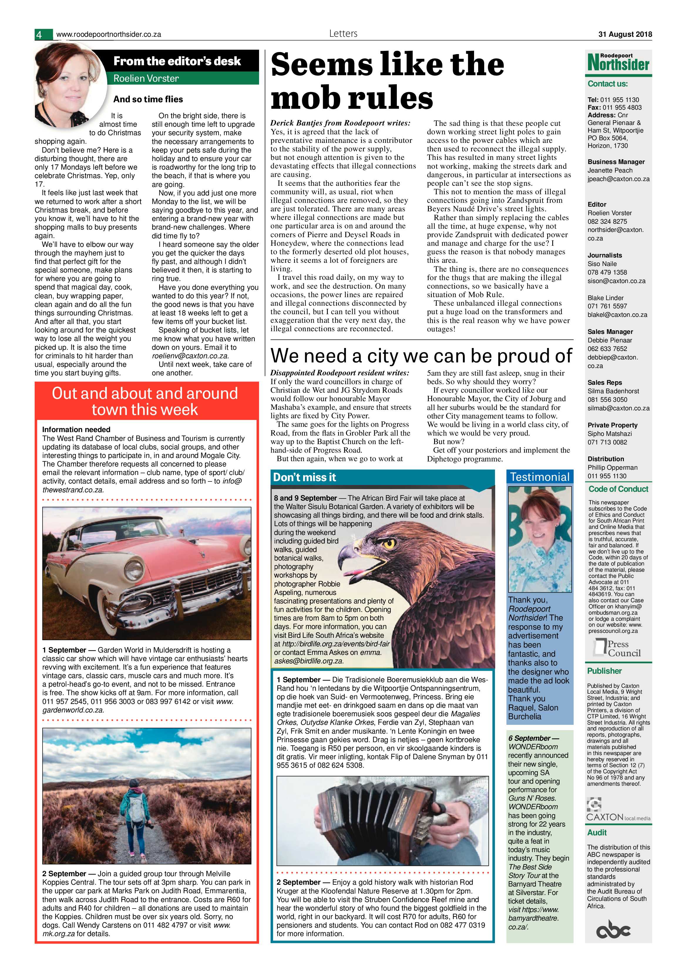 Roodepoort Northsider 31 August 2018 page 4