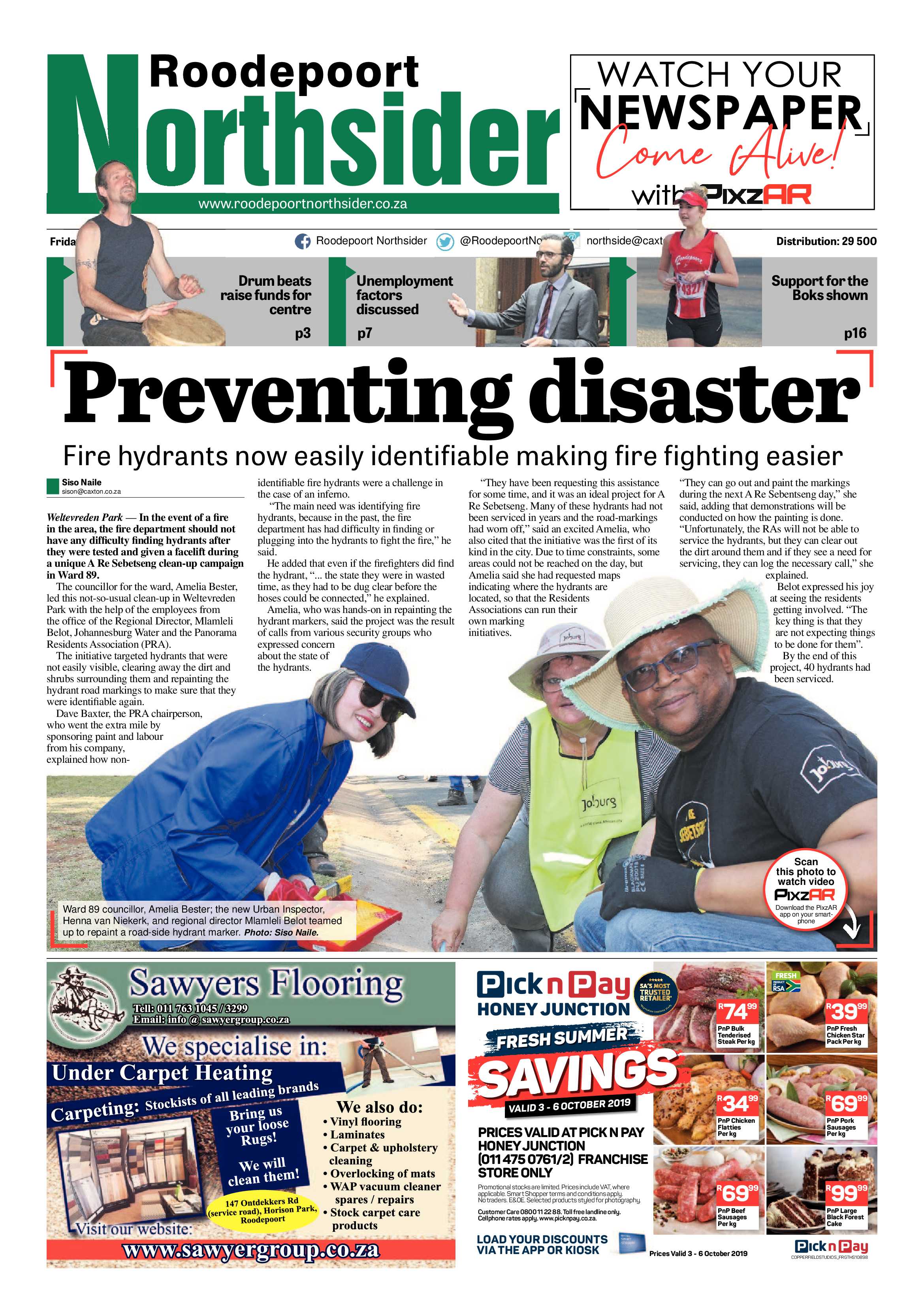 Roodepoort Northsider 4 October 2019 page 1