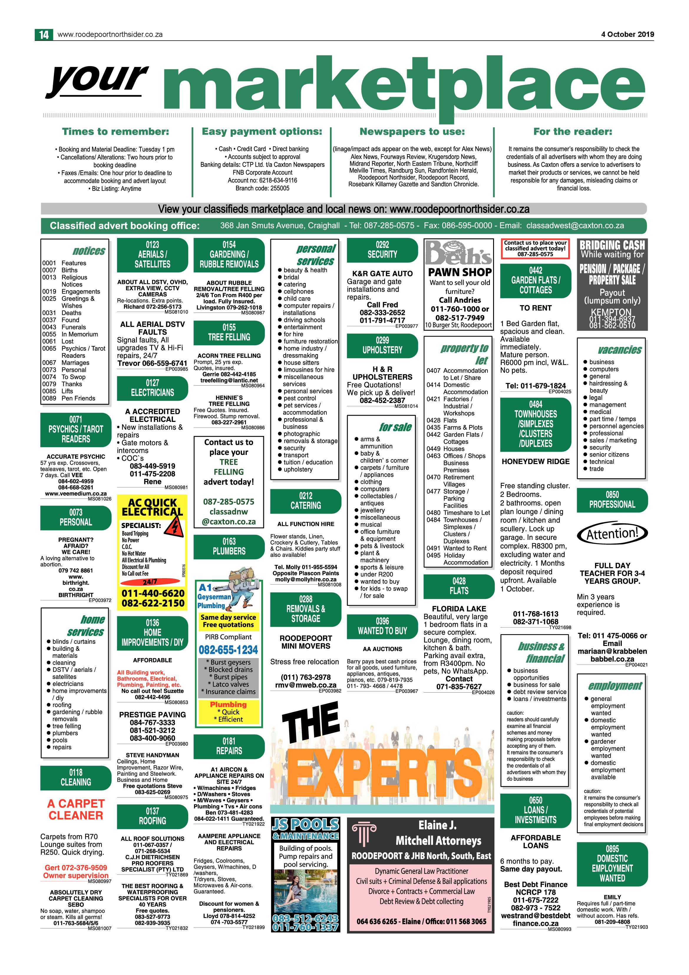 Roodepoort Northsider 4 October 2019 page 14