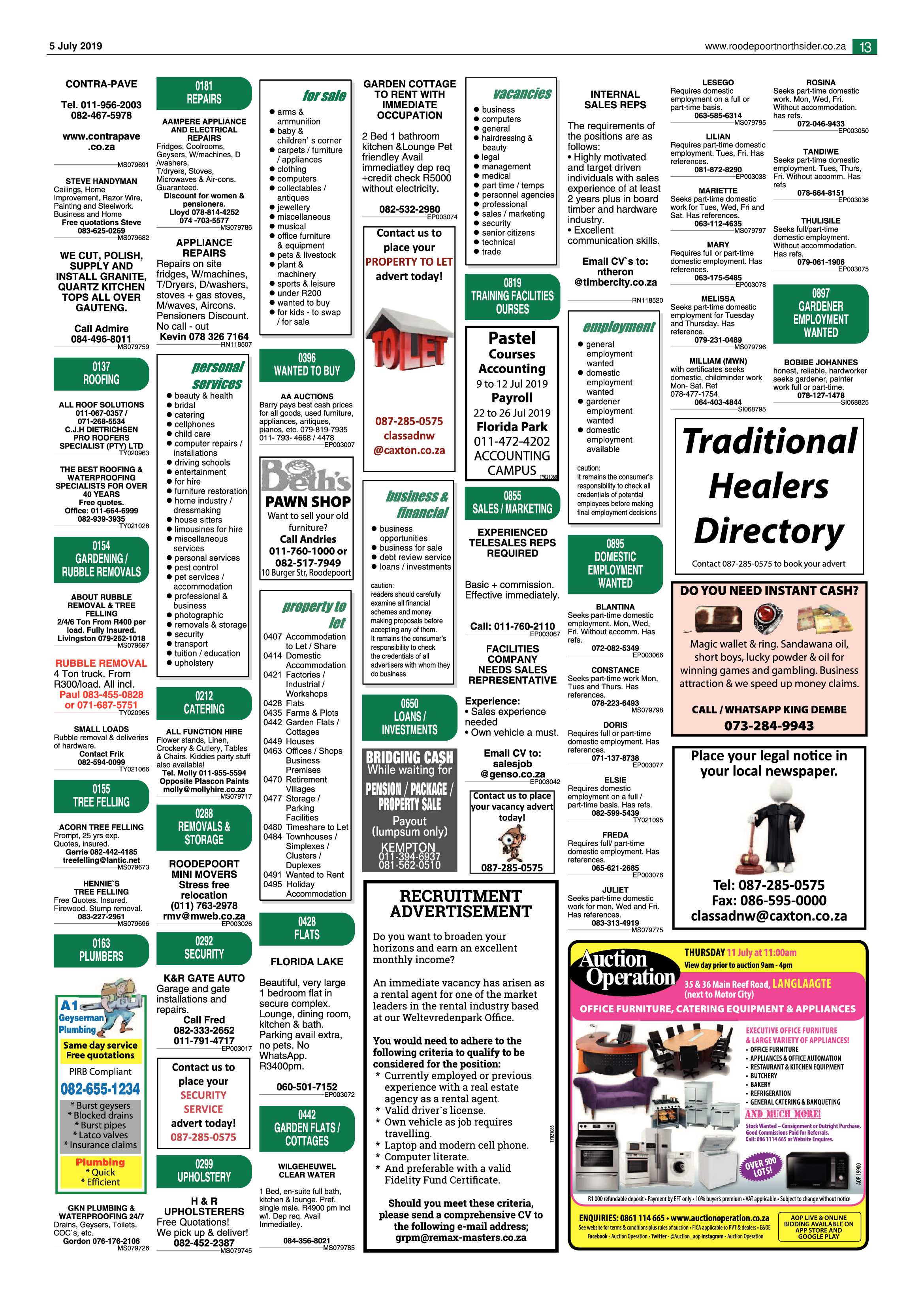 Roodepoort Northsider 5 July 2019 page 13