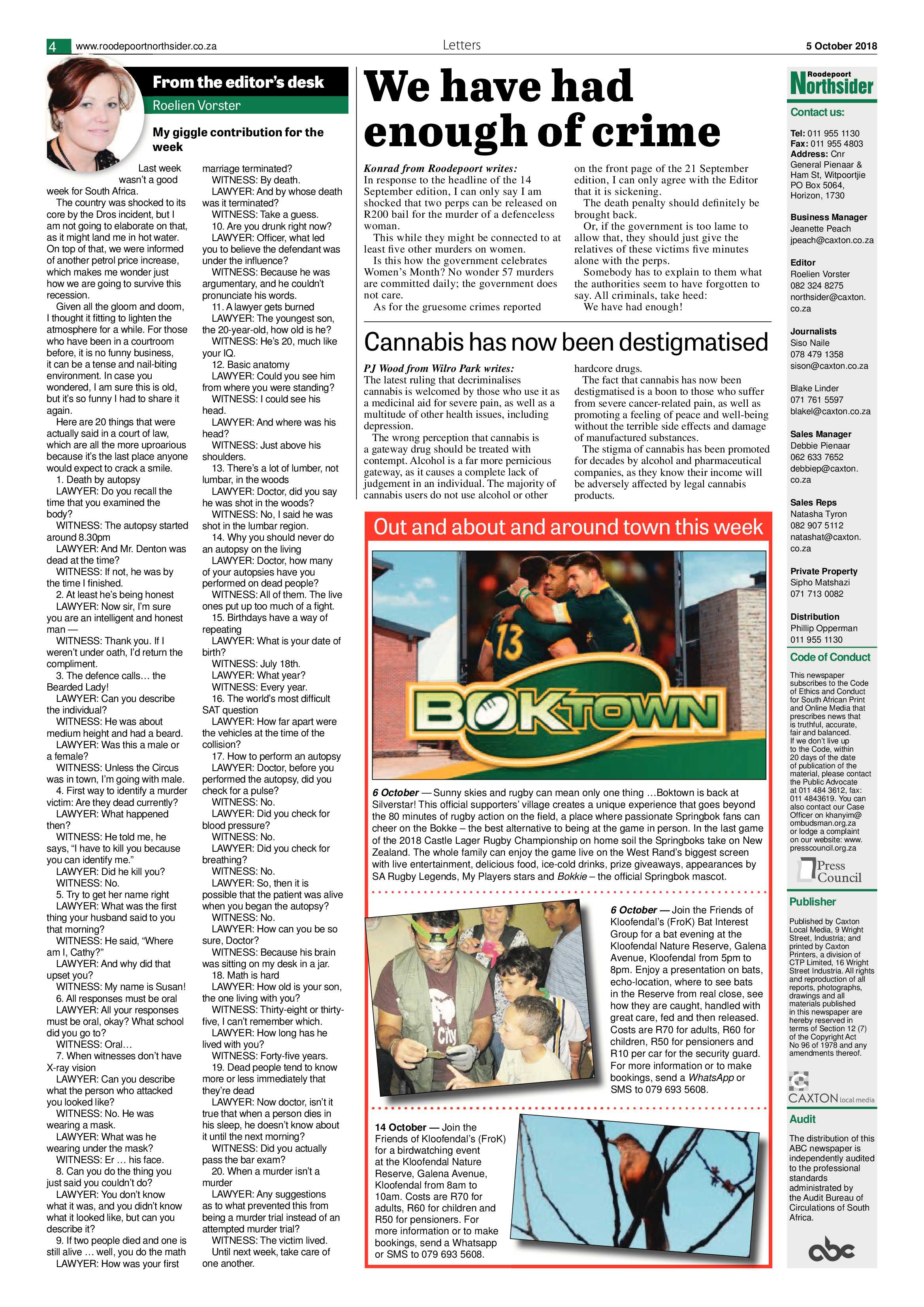 Roodepoort Northsider 5 October 2018 page 4