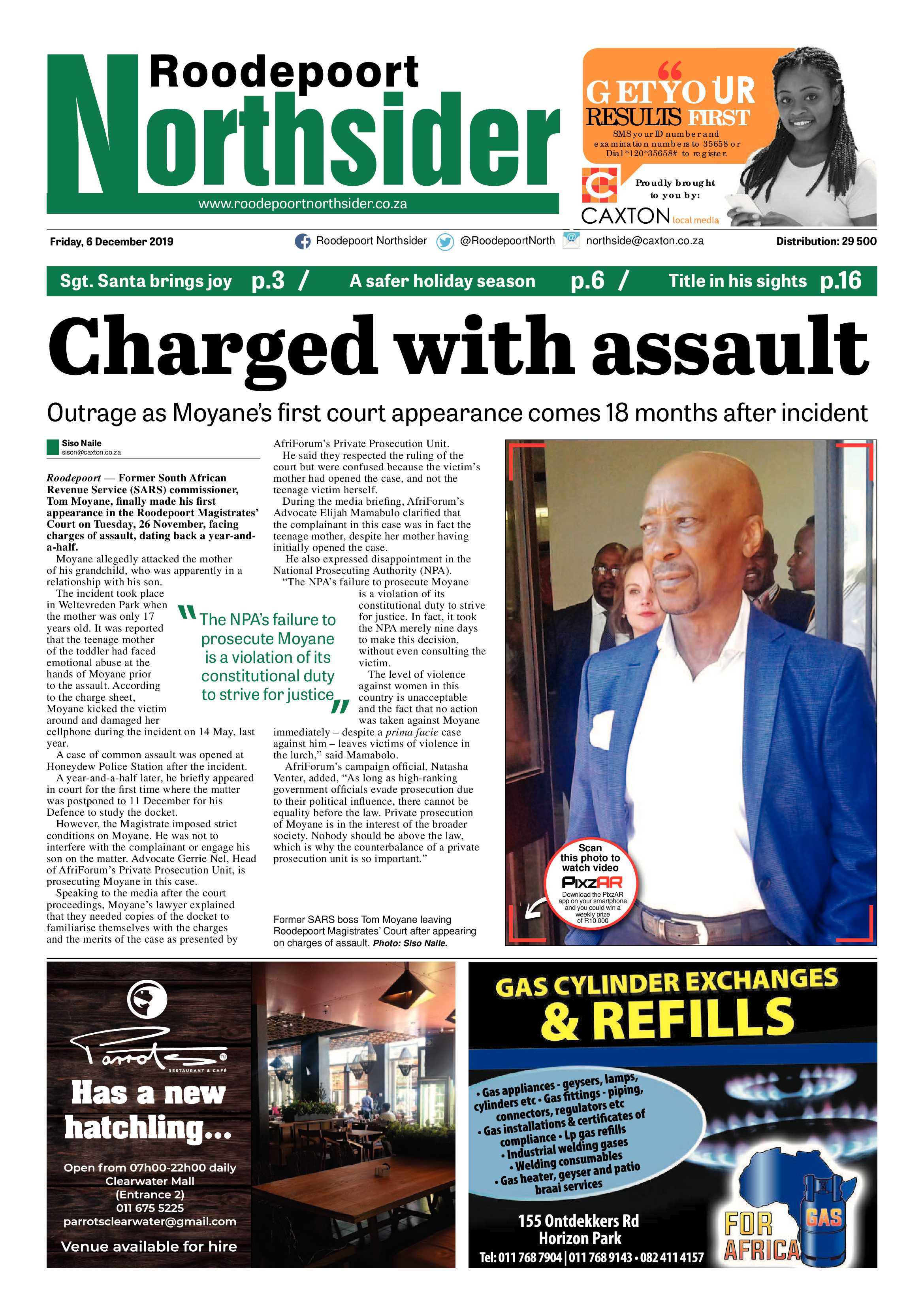 Roodepoort Northsider 6 December 2019 page 1