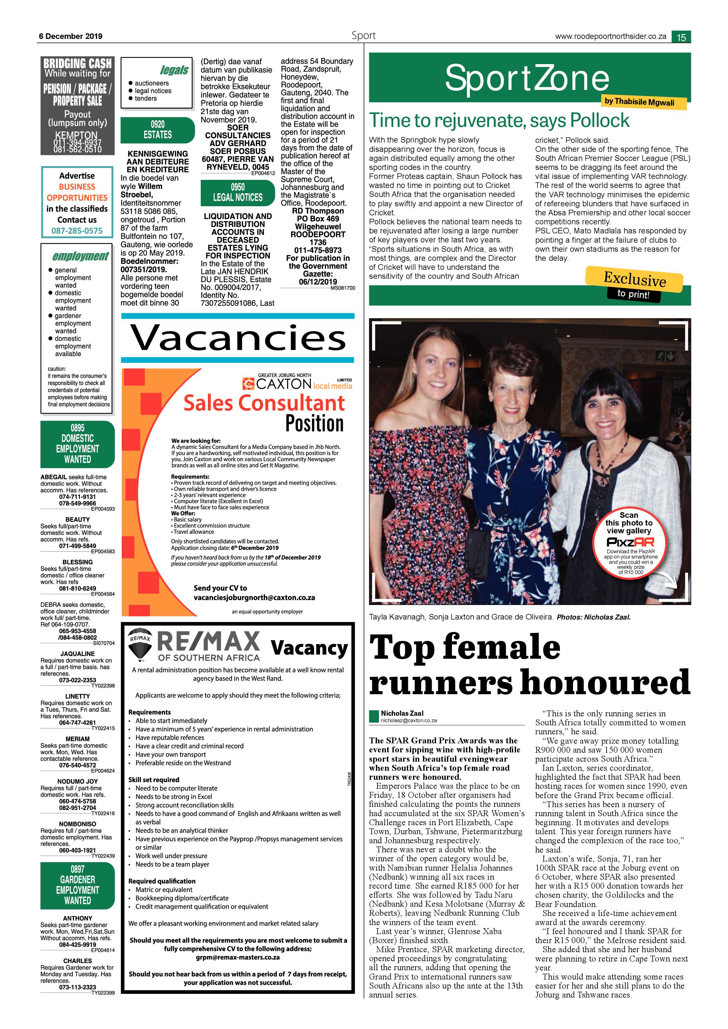 Roodepoort Northsider 6 December 2019 page 15