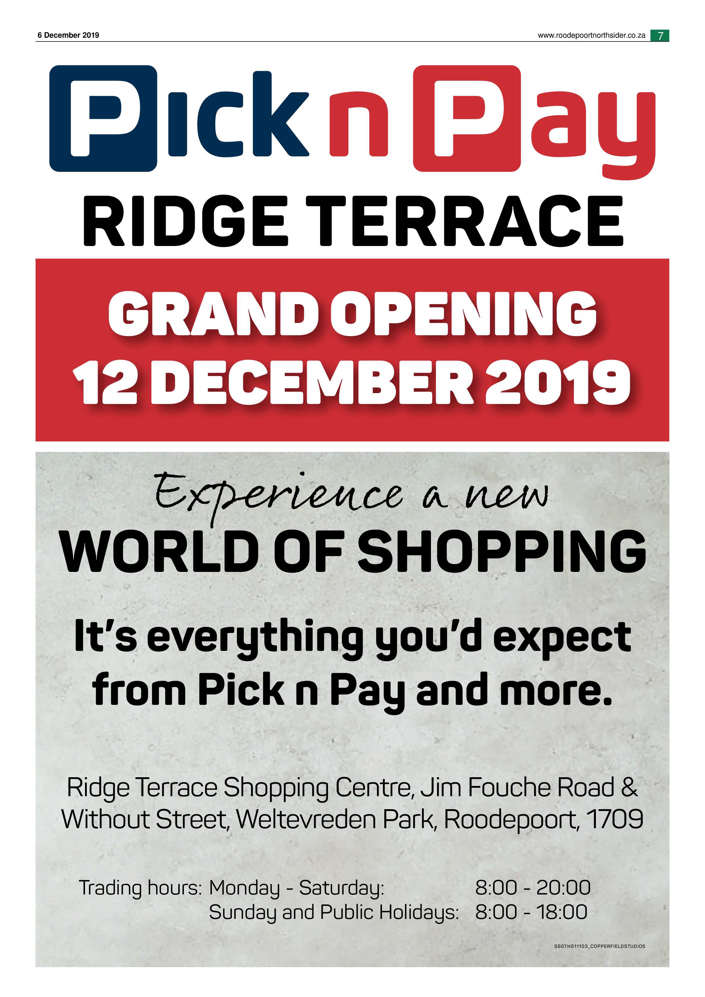 Roodepoort Northsider 6 December 2019 page 7