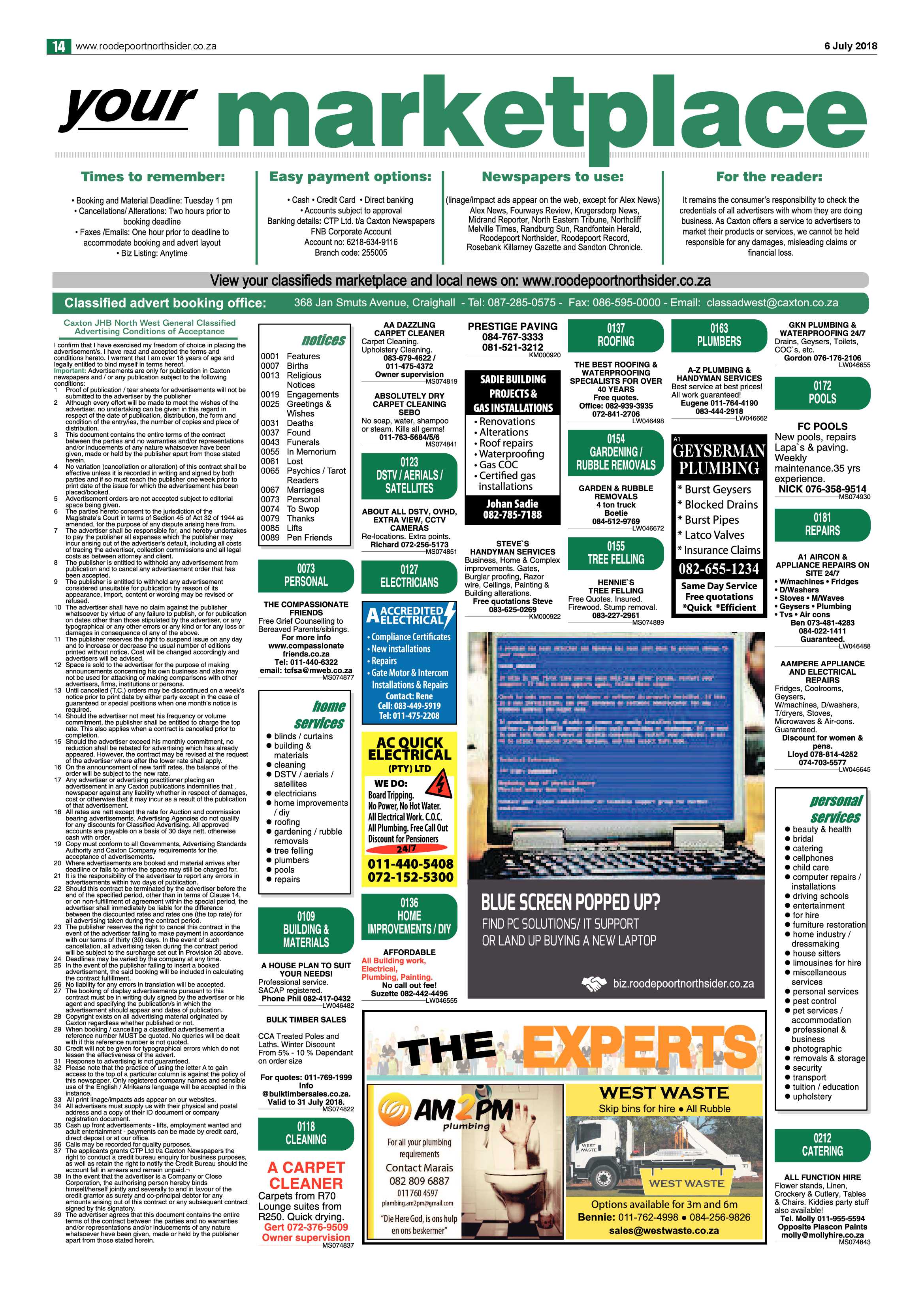 Roodepoort Northsider 6 July 2018 page 14