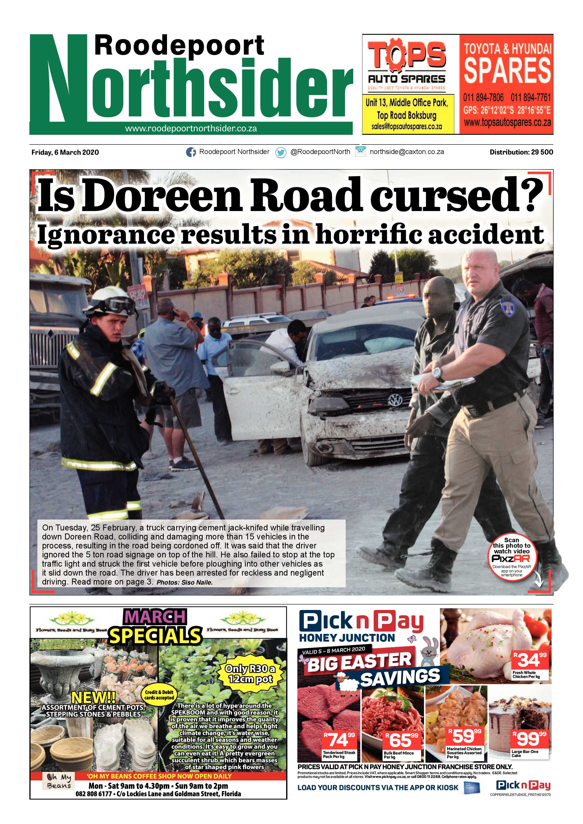 Roodepoort Northsider 6 March 2020 page 1