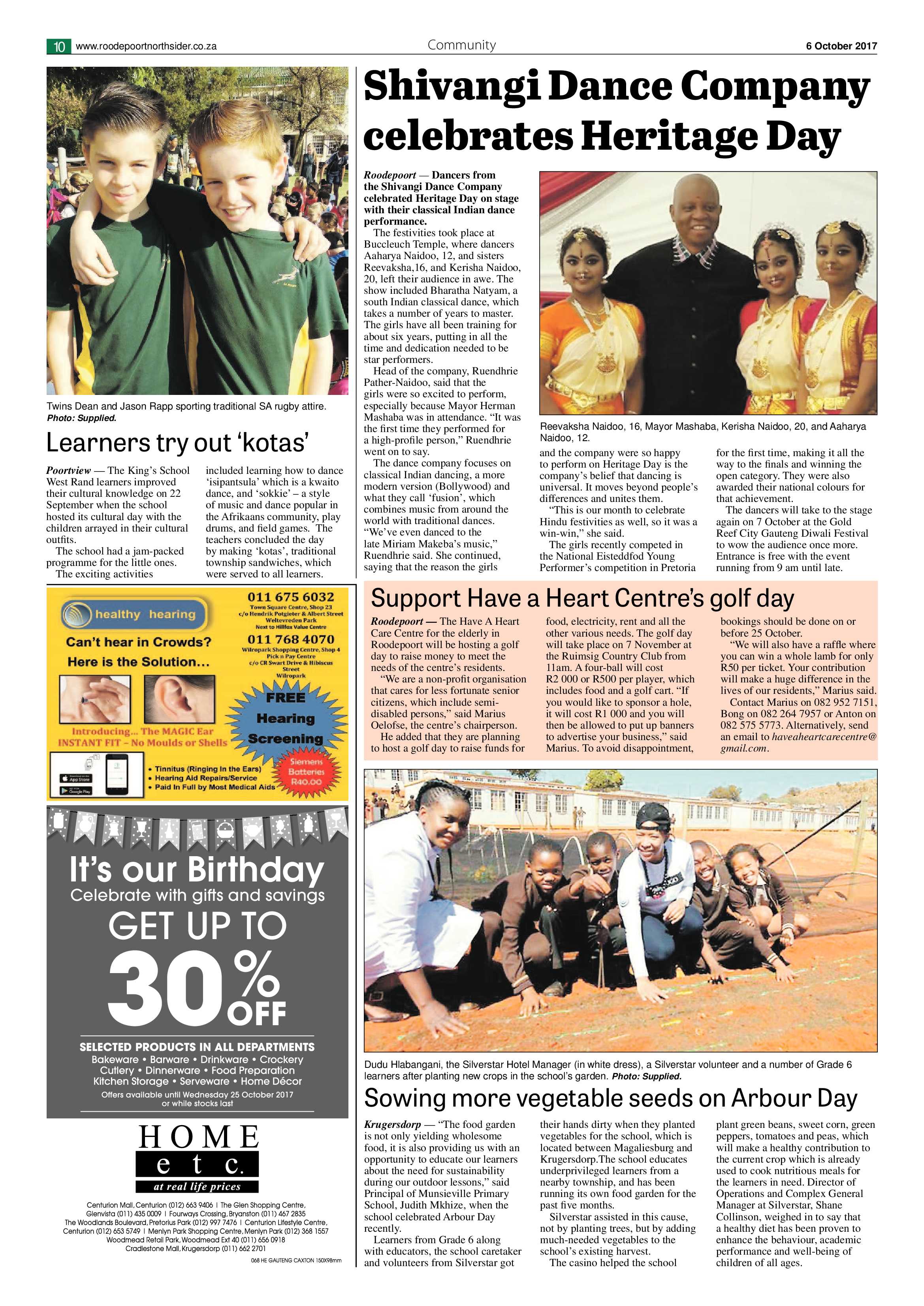 Roodepoort Northsider 6 October 2017 page 10