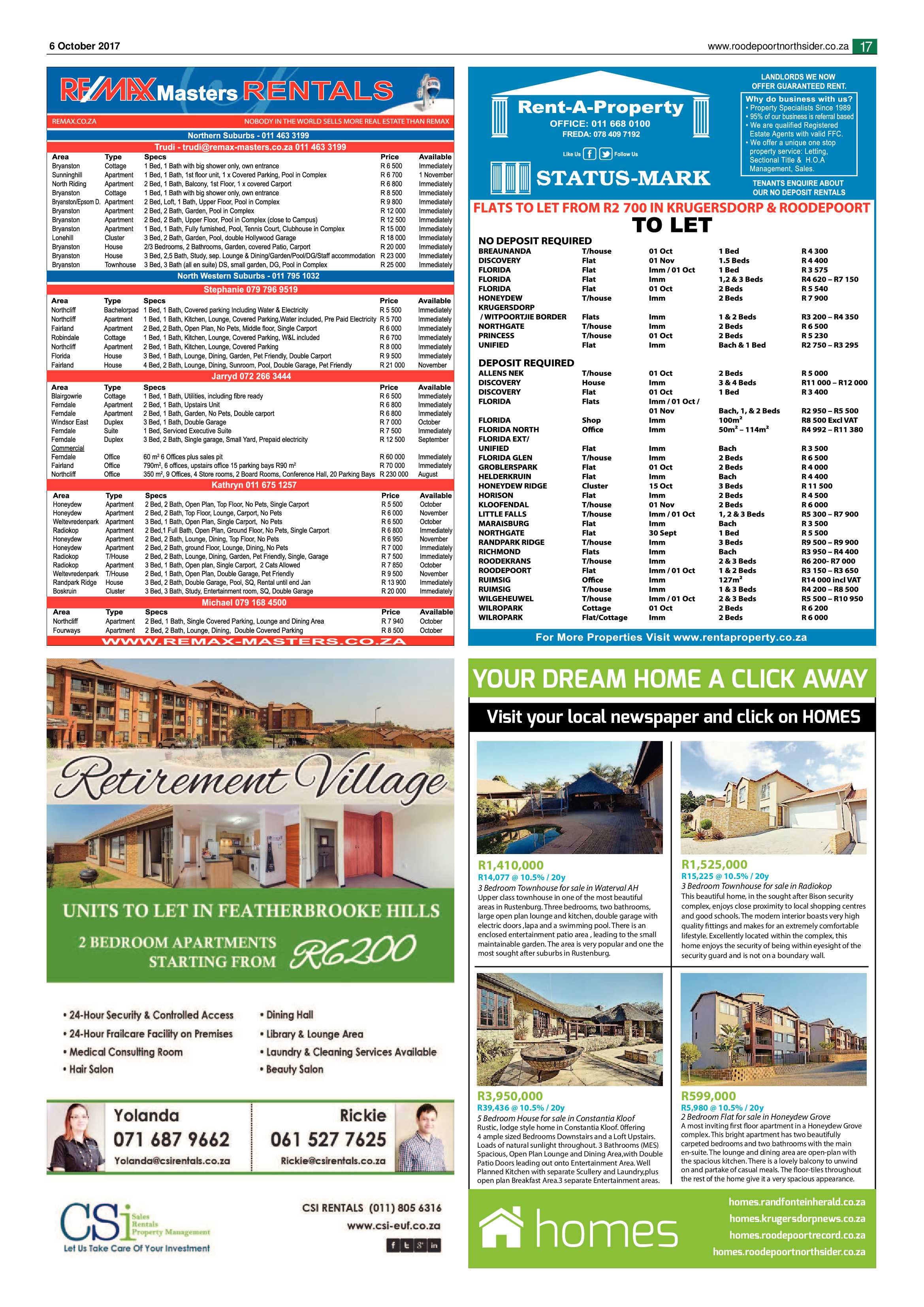 Roodepoort Northsider 6 October 2017 page 17