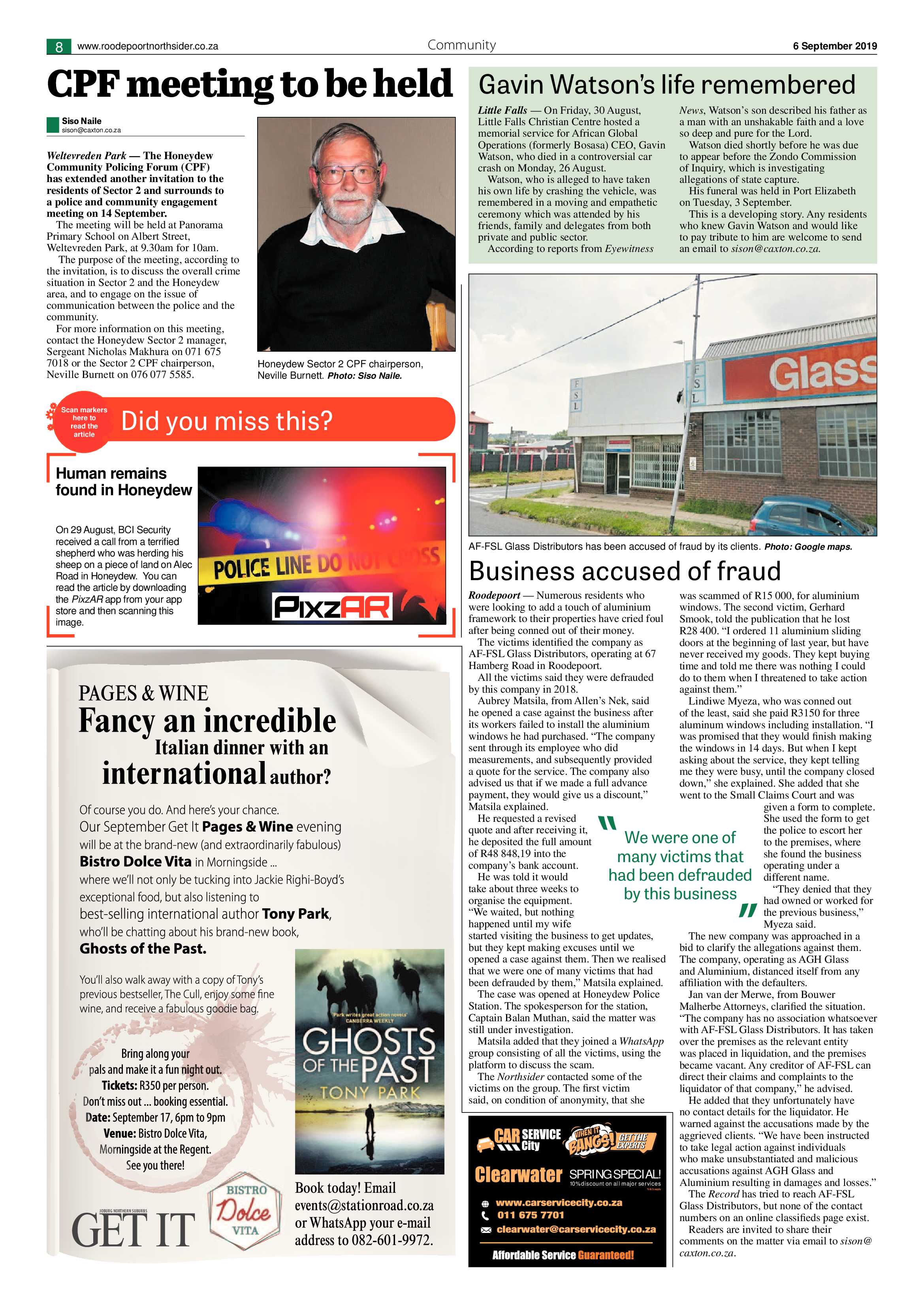 Roodepoort Northsider 6 September 2019 page 8