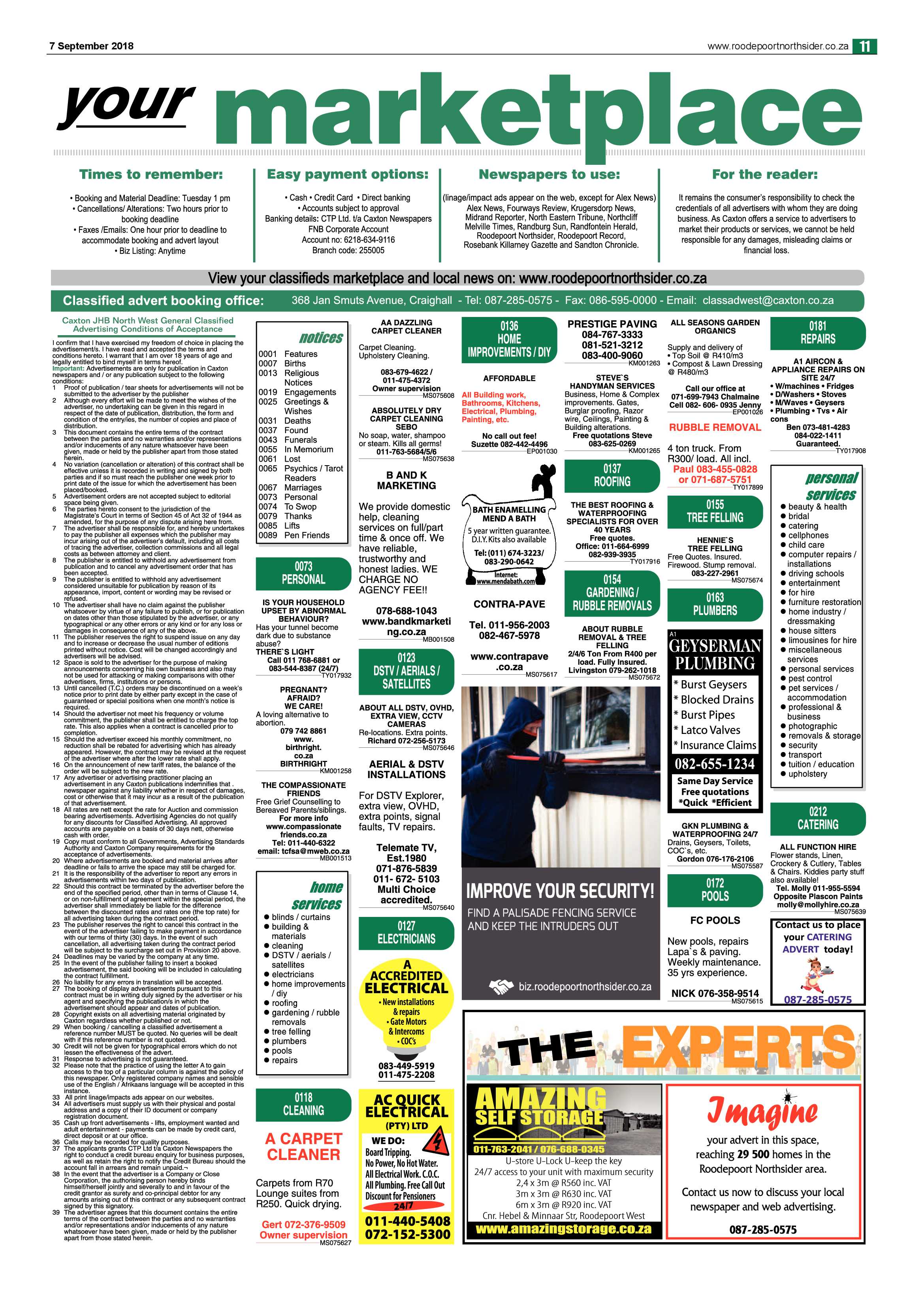 Roodepoort Northsider 7 September 2018 page 11