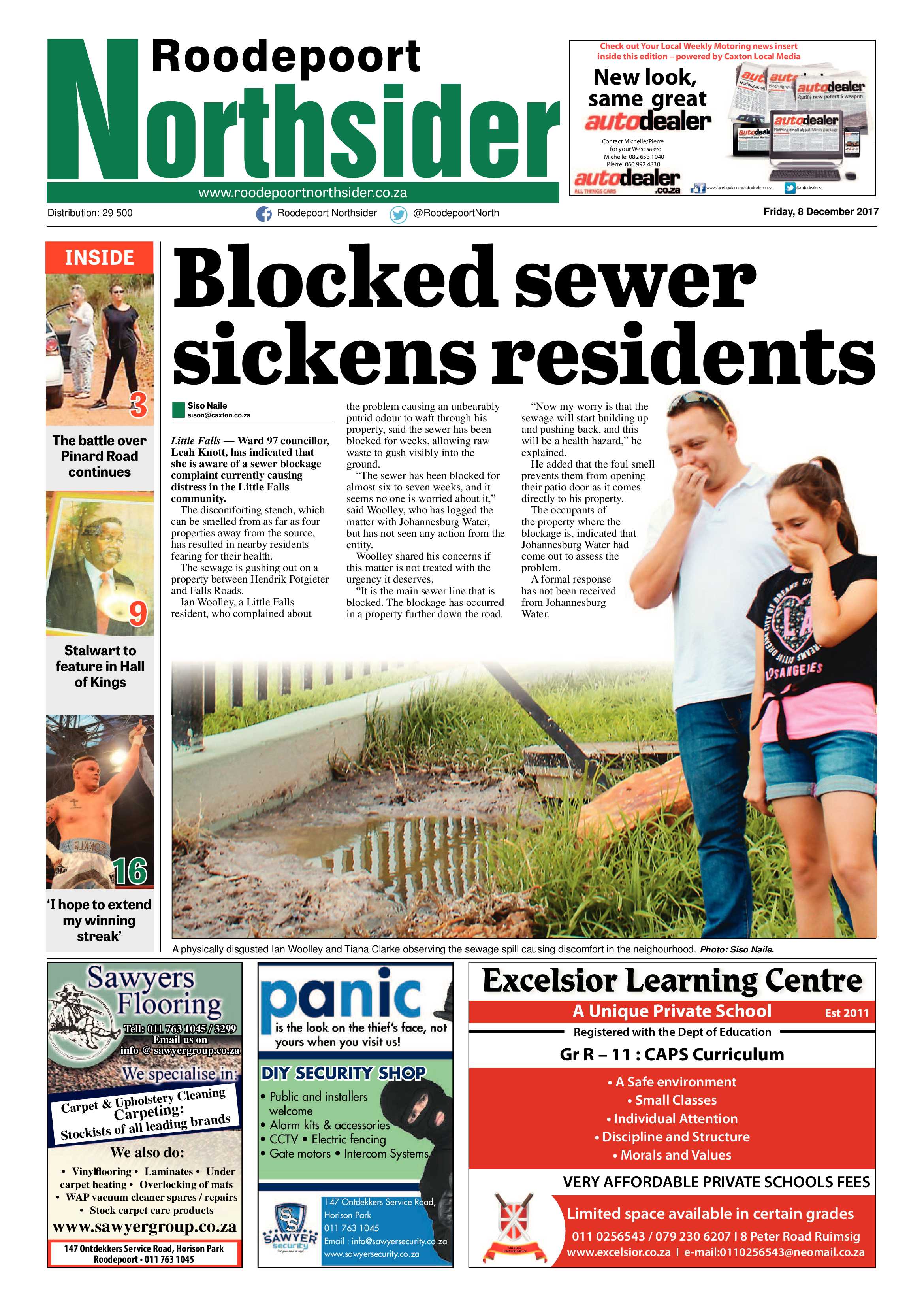 Roodepoort Northsider 8 December 2017 page 1