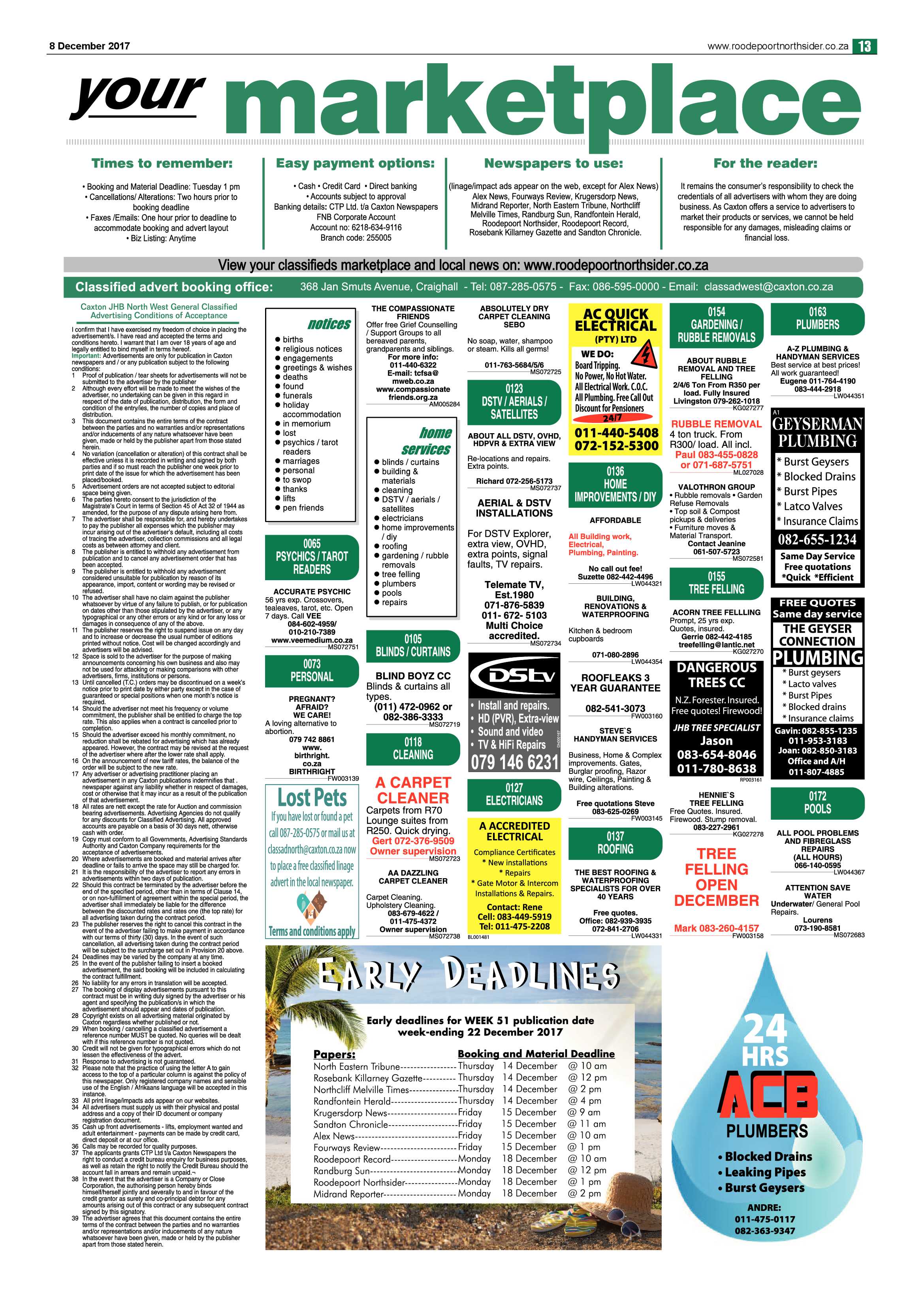 Roodepoort Northsider 8 December 2017 page 13