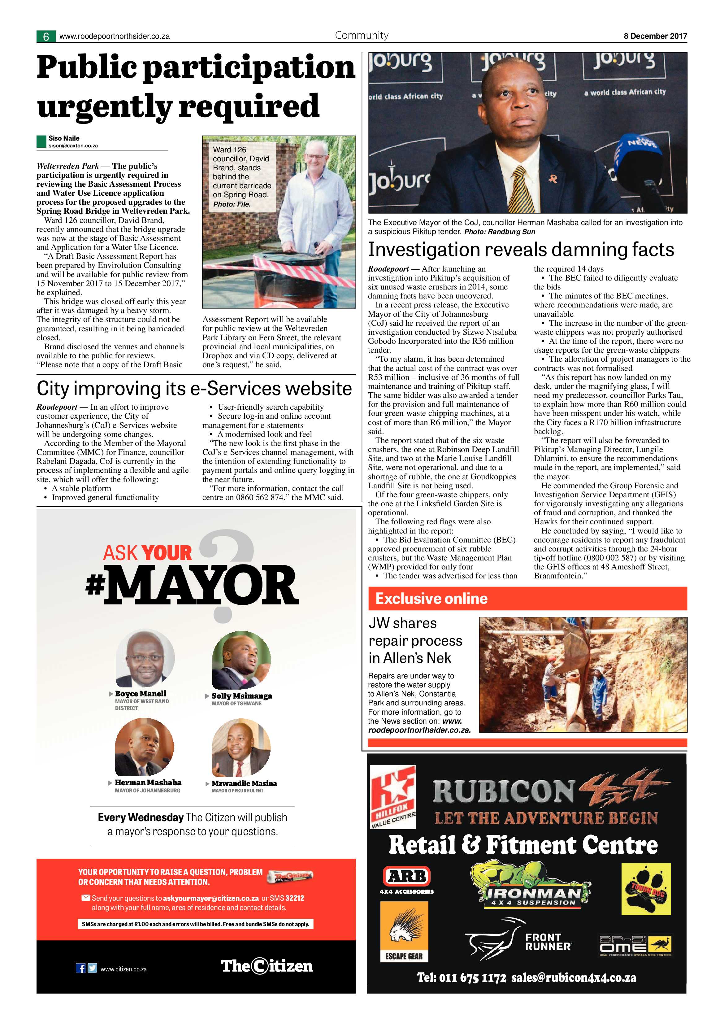 Roodepoort Northsider 8 December 2017 page 6