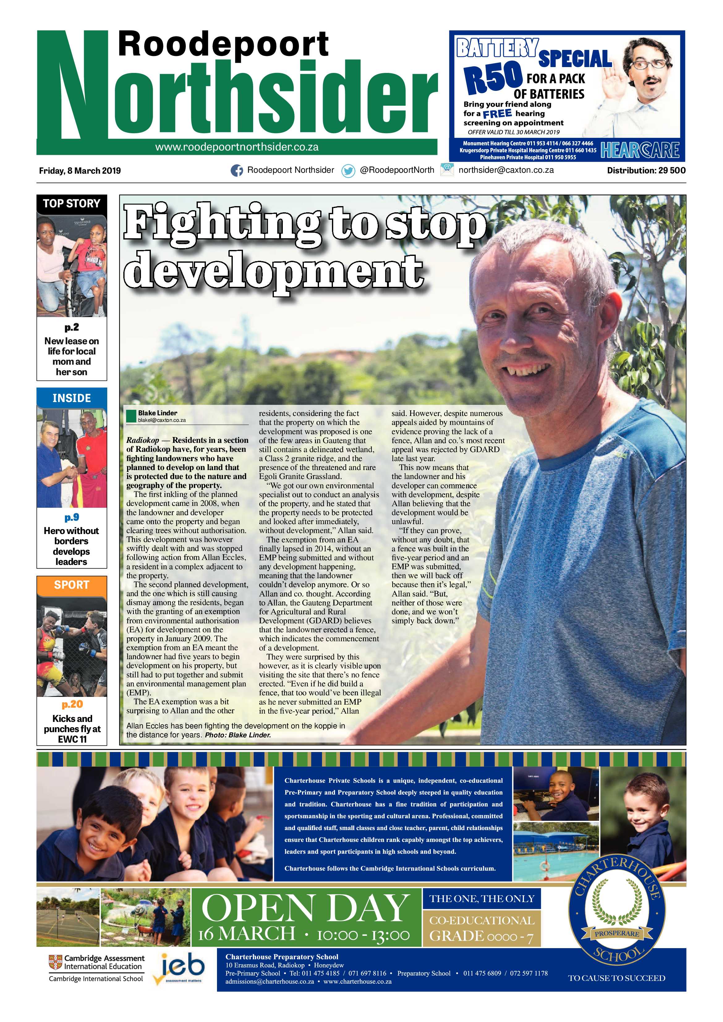 Roodepoort Northsider 8 March 2019 page 1