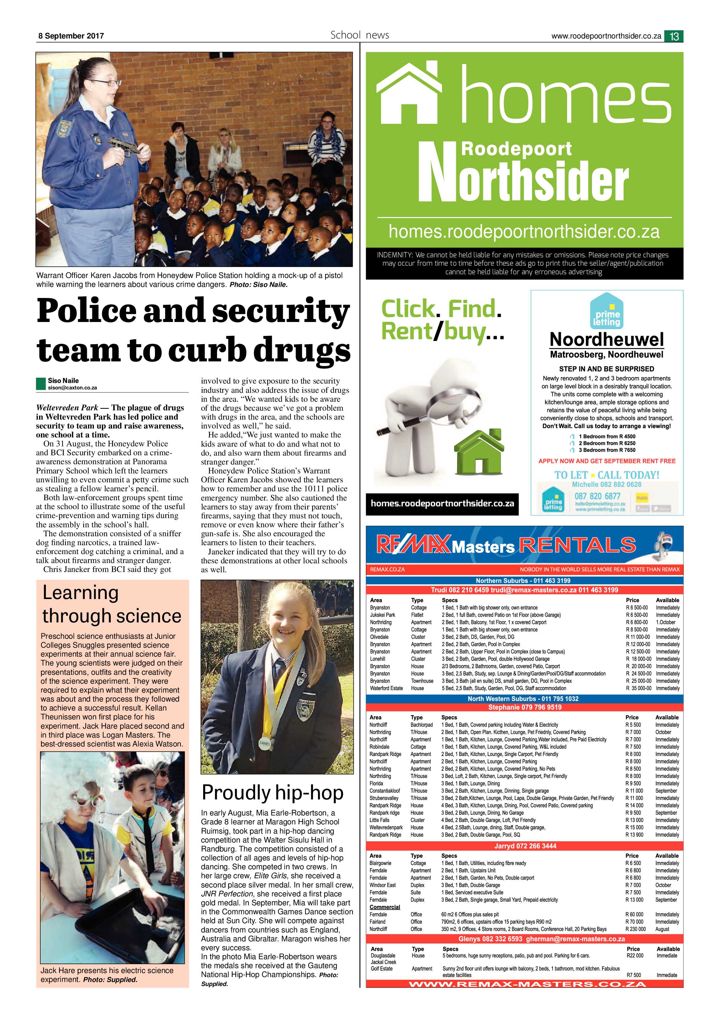 Roodepoort Northsider 8 September 2017 page 13