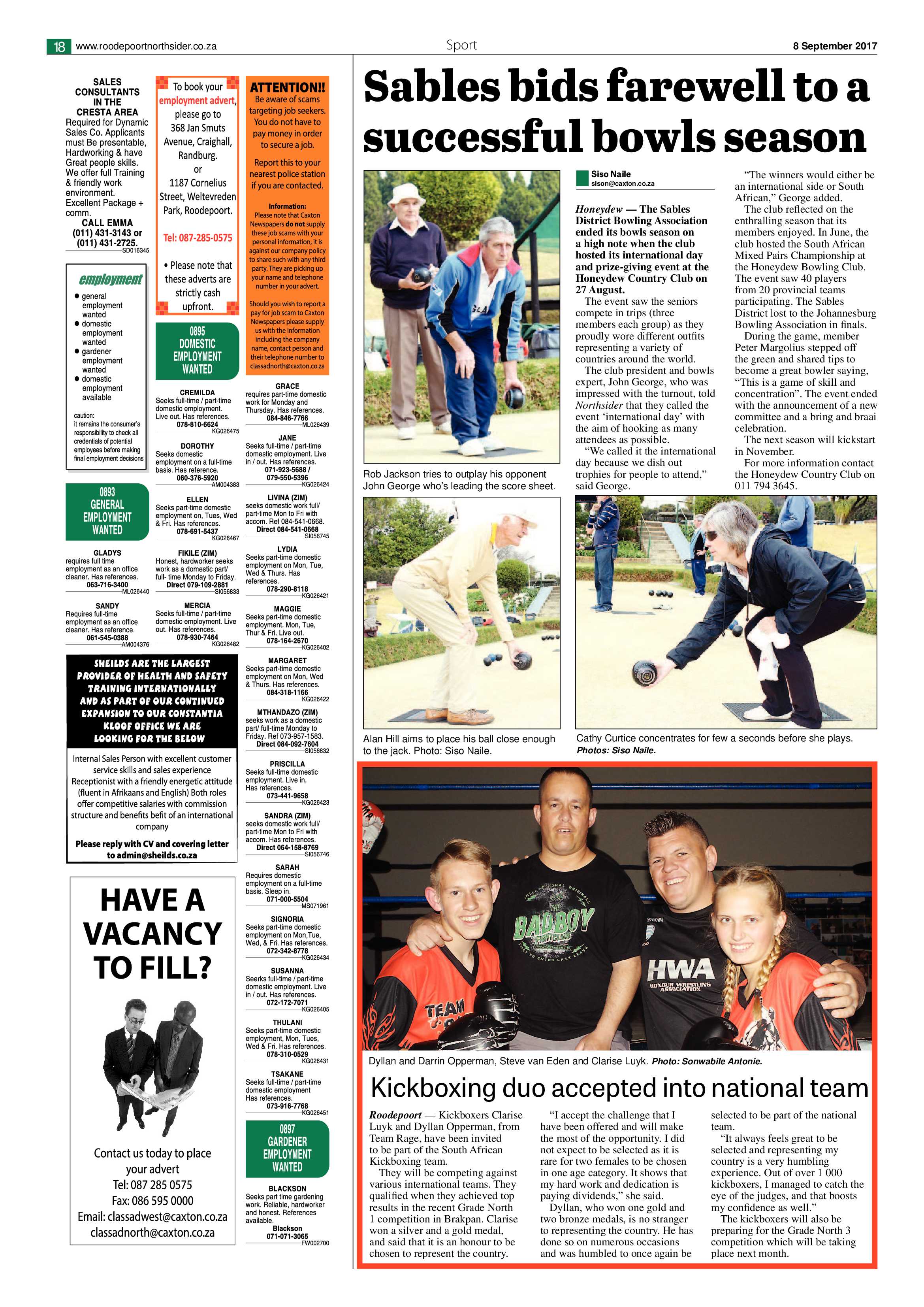 Roodepoort Northsider 8 September 2017 page 18