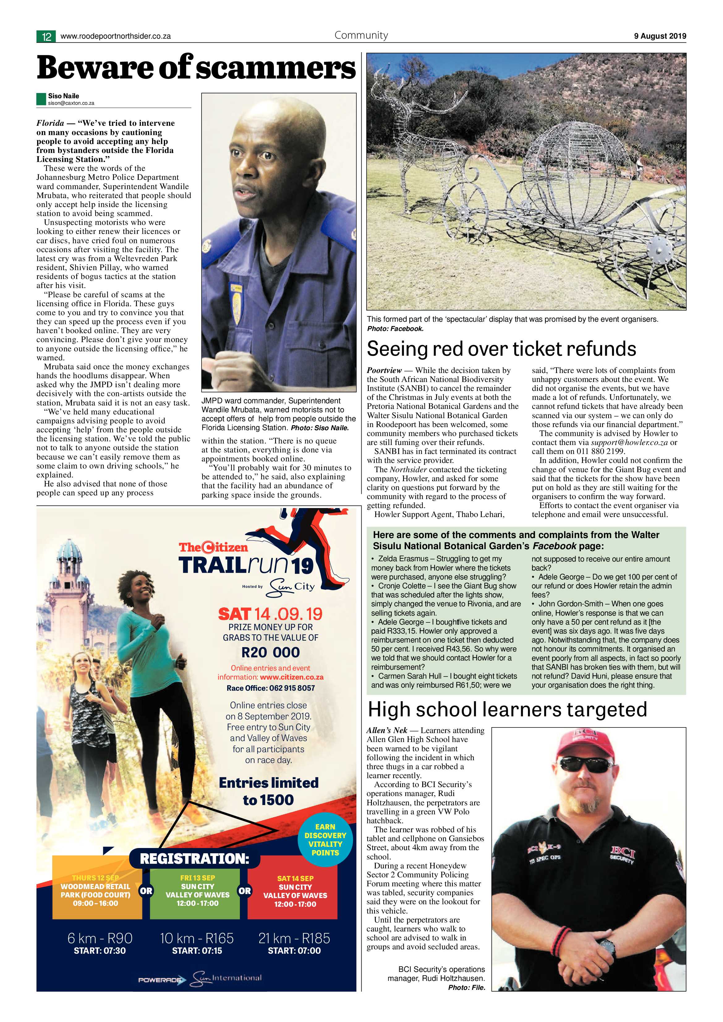 Roodepoort Northsider 9 August 2019 page 12
