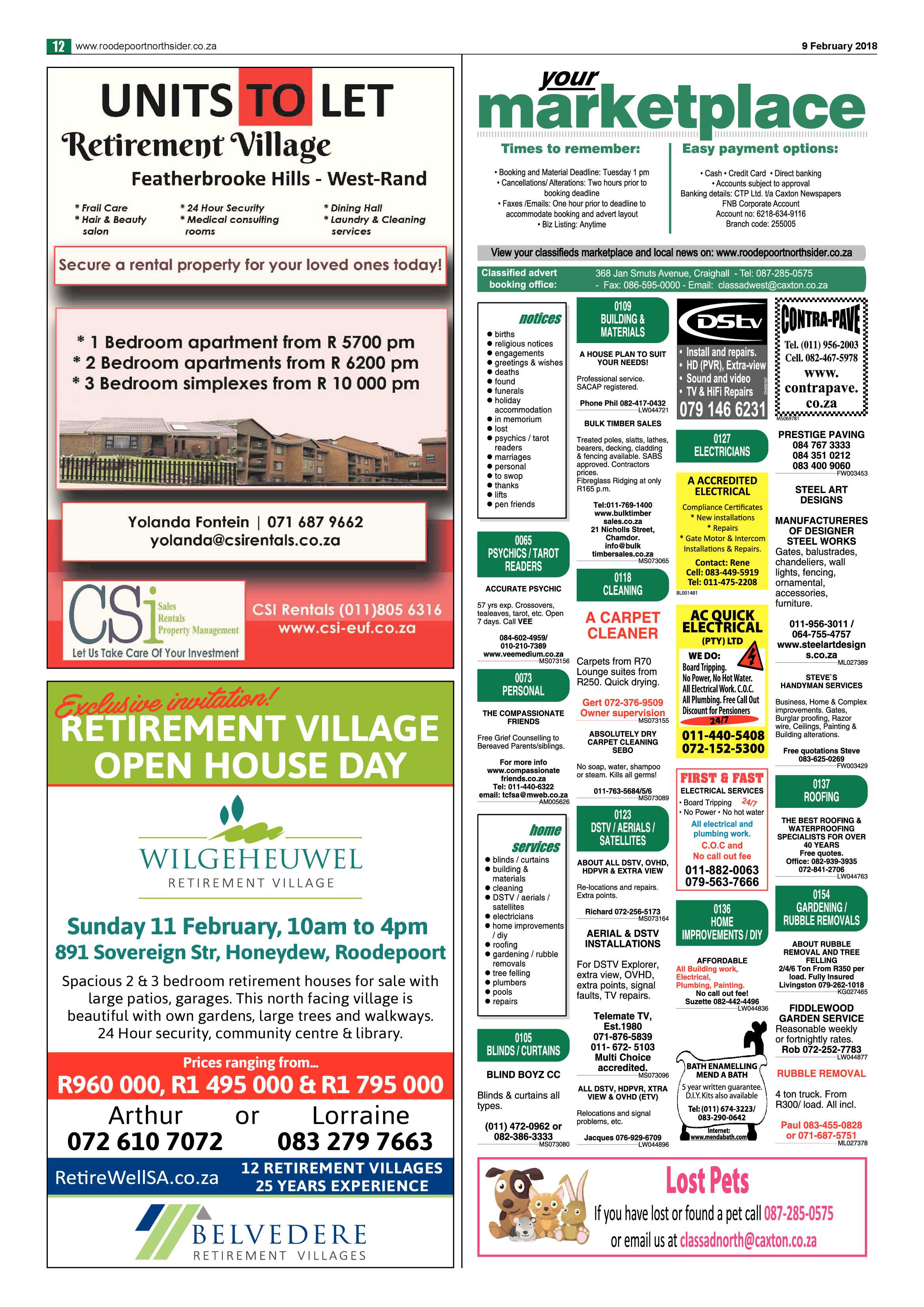 Roodepoort Northsider 9 February 2018 page 12