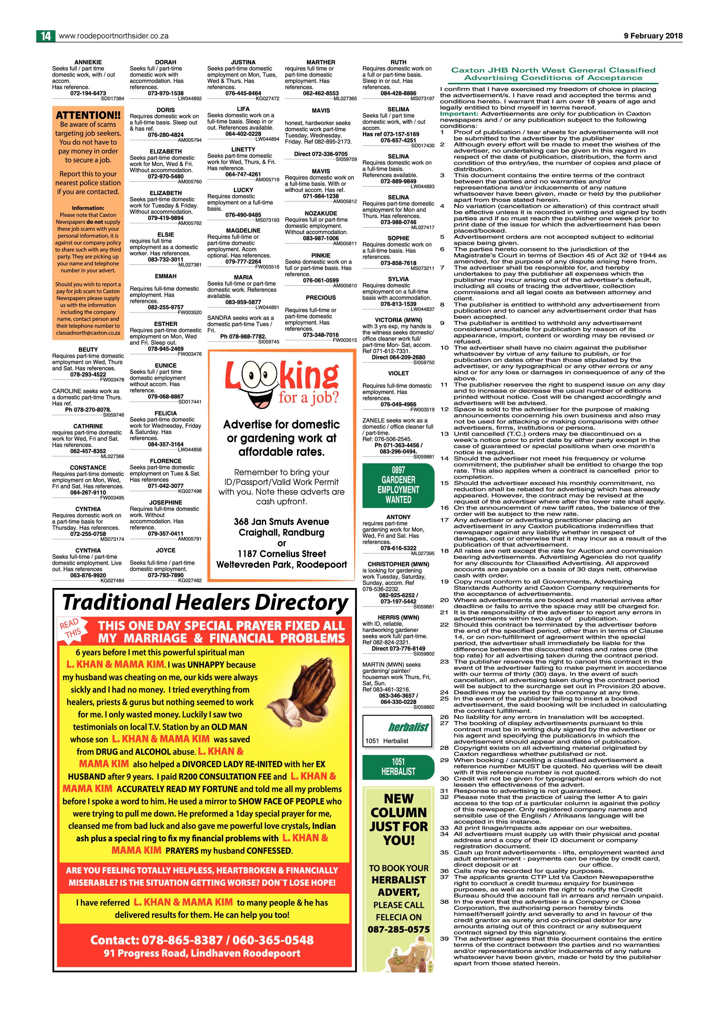 Roodepoort Northsider 9 February 2018 page 14