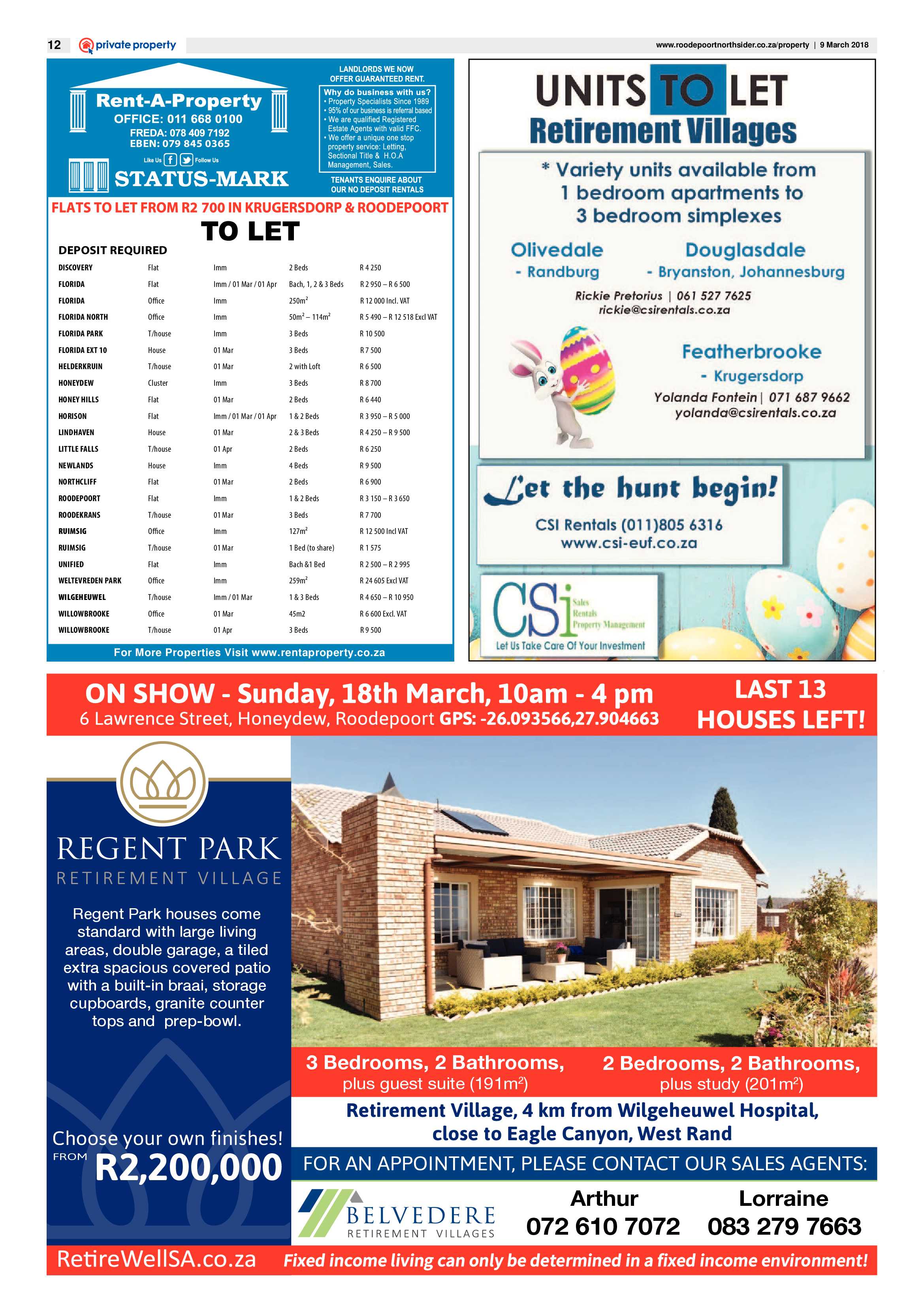 Roodepoort Northsider 9 March 2018 page 12
