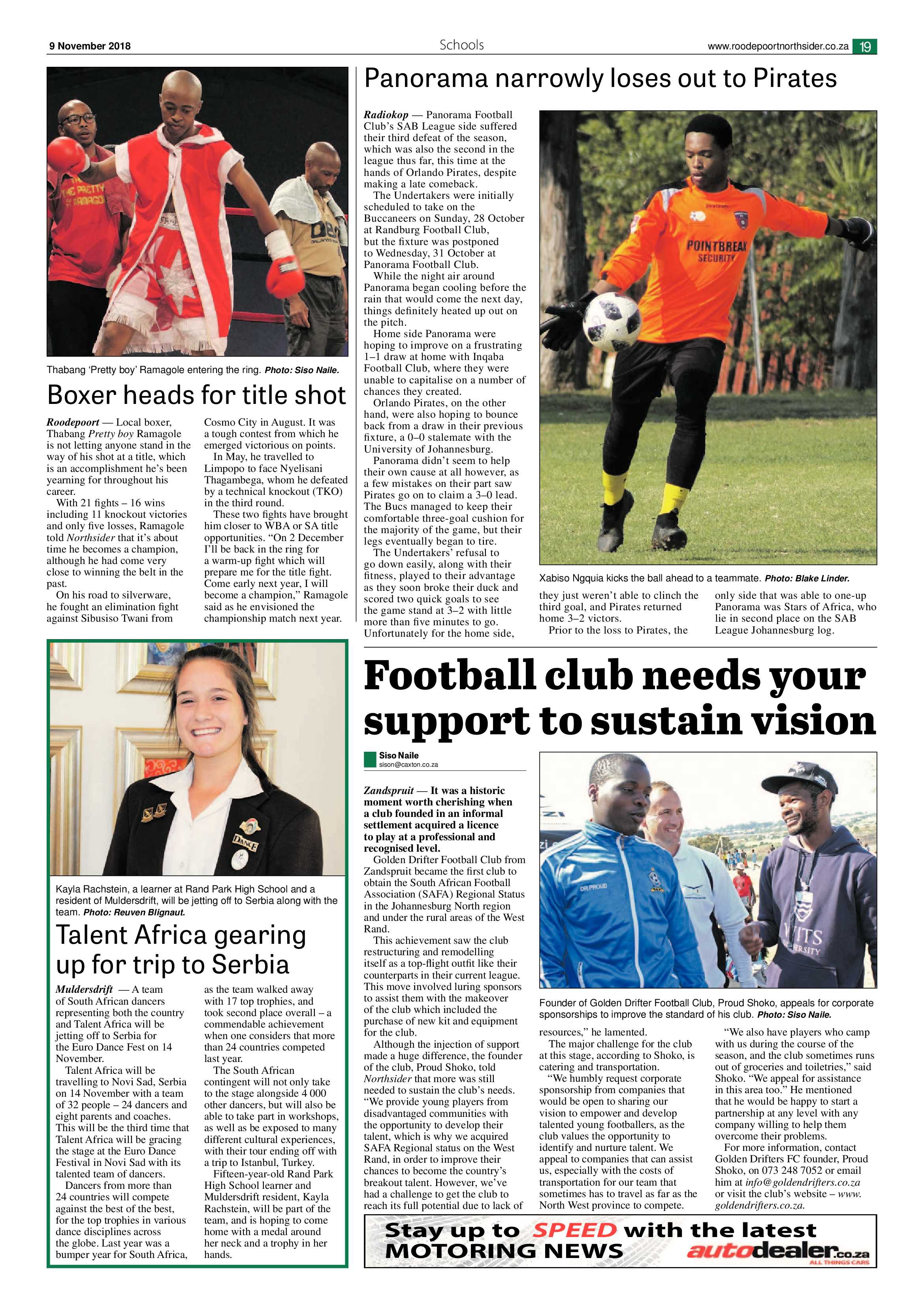 Roodepoort Northsider 9 November 2018 page 19