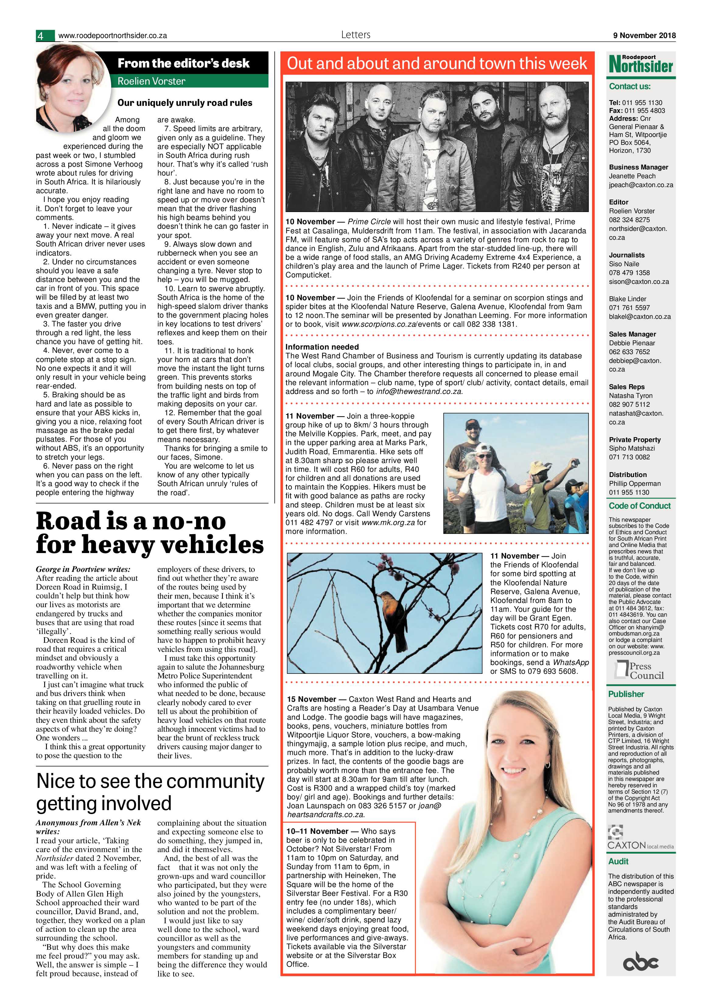 Roodepoort Northsider 9 November 2018 page 4