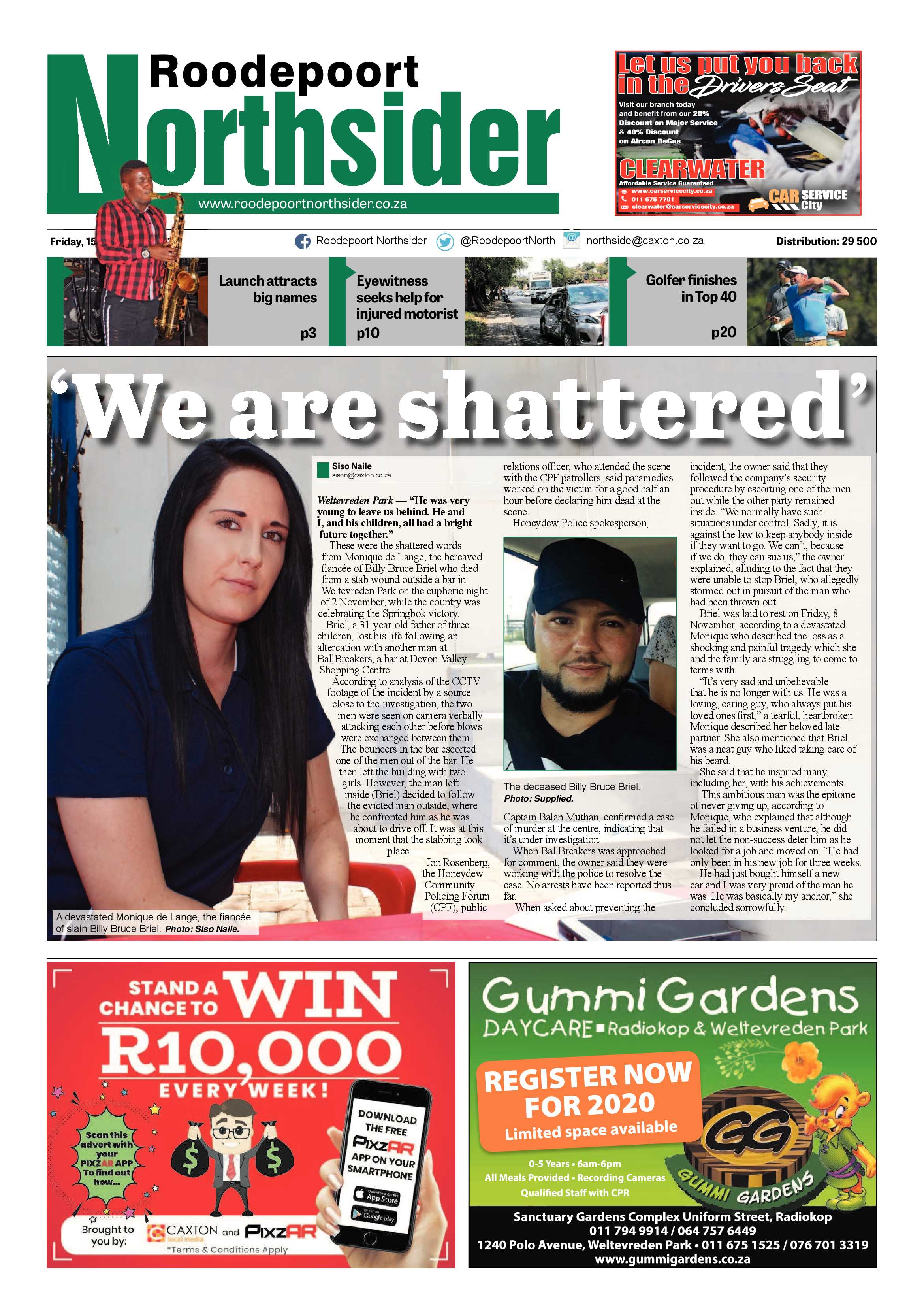 Roodepoort Nortshider 15 November 2019 page 1