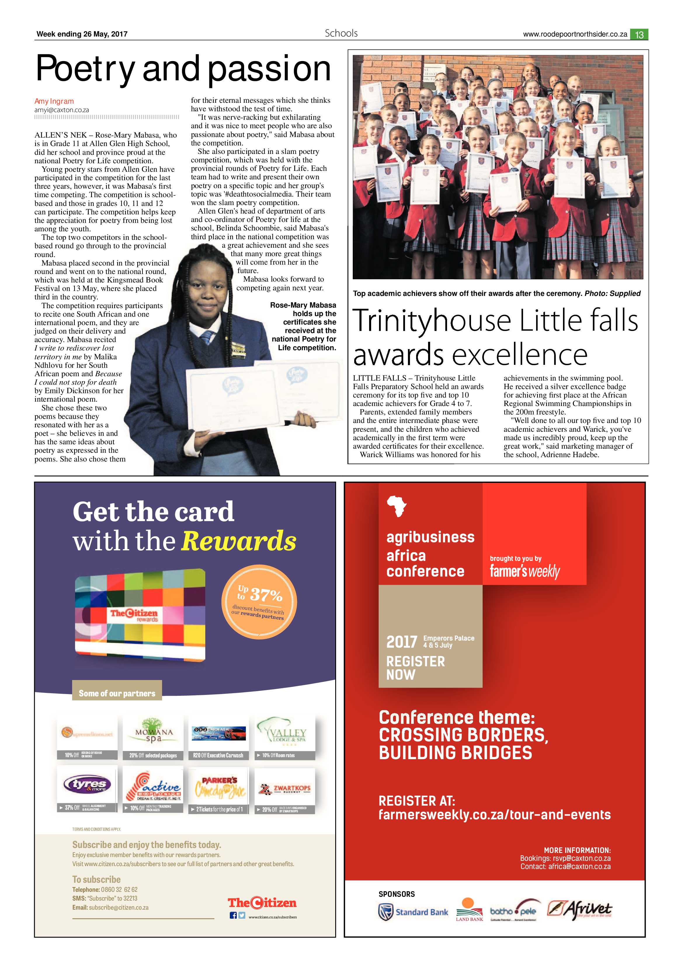 Roodepoort Northsider 26 May 2017 page 13