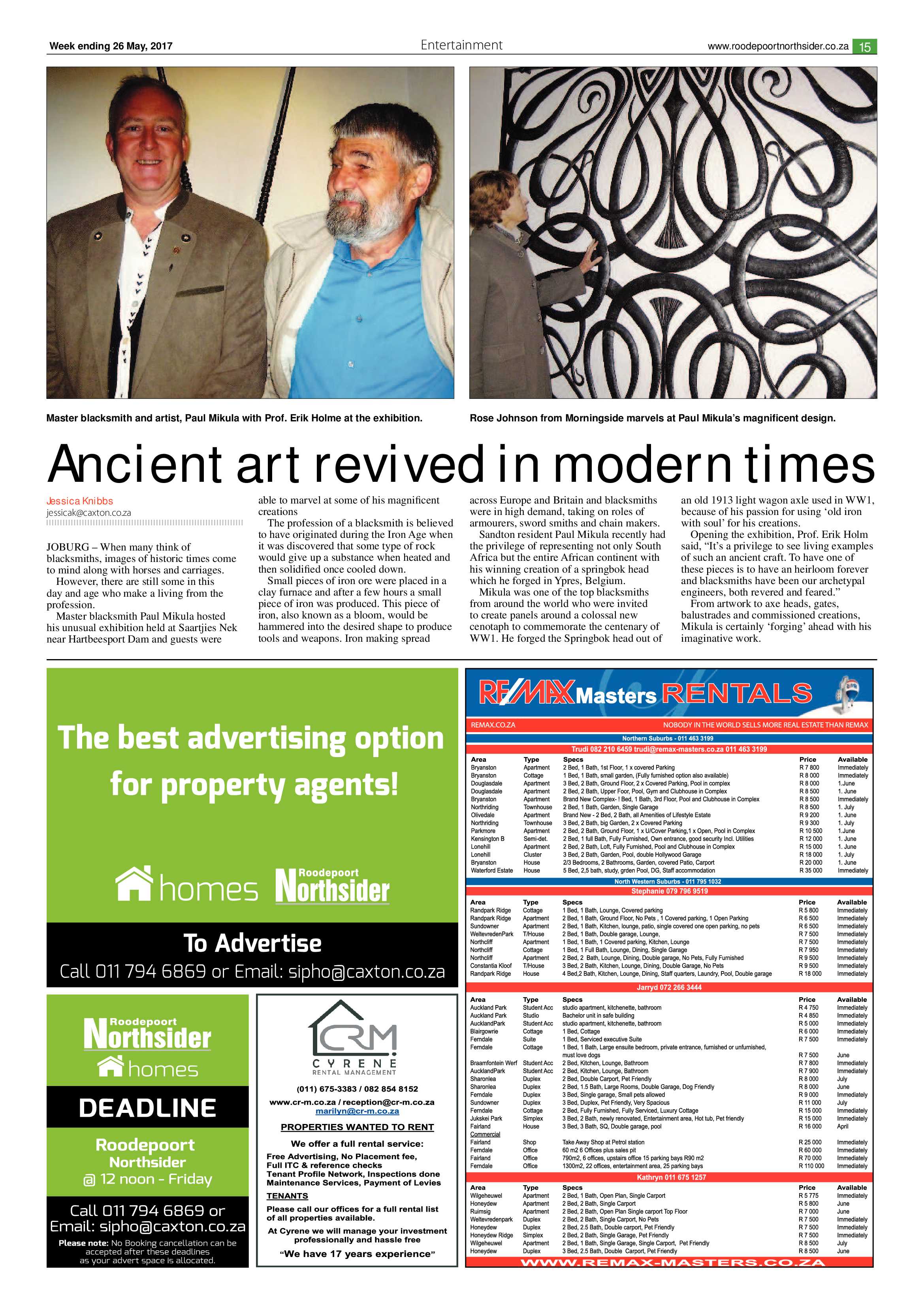 Roodepoort Northsider 26 May 2017 page 15